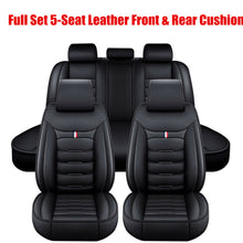 Load image into Gallery viewer, For Nissan Car Seat Cover 5-Seat Full Set Deluxe Leather Front Rear Protector