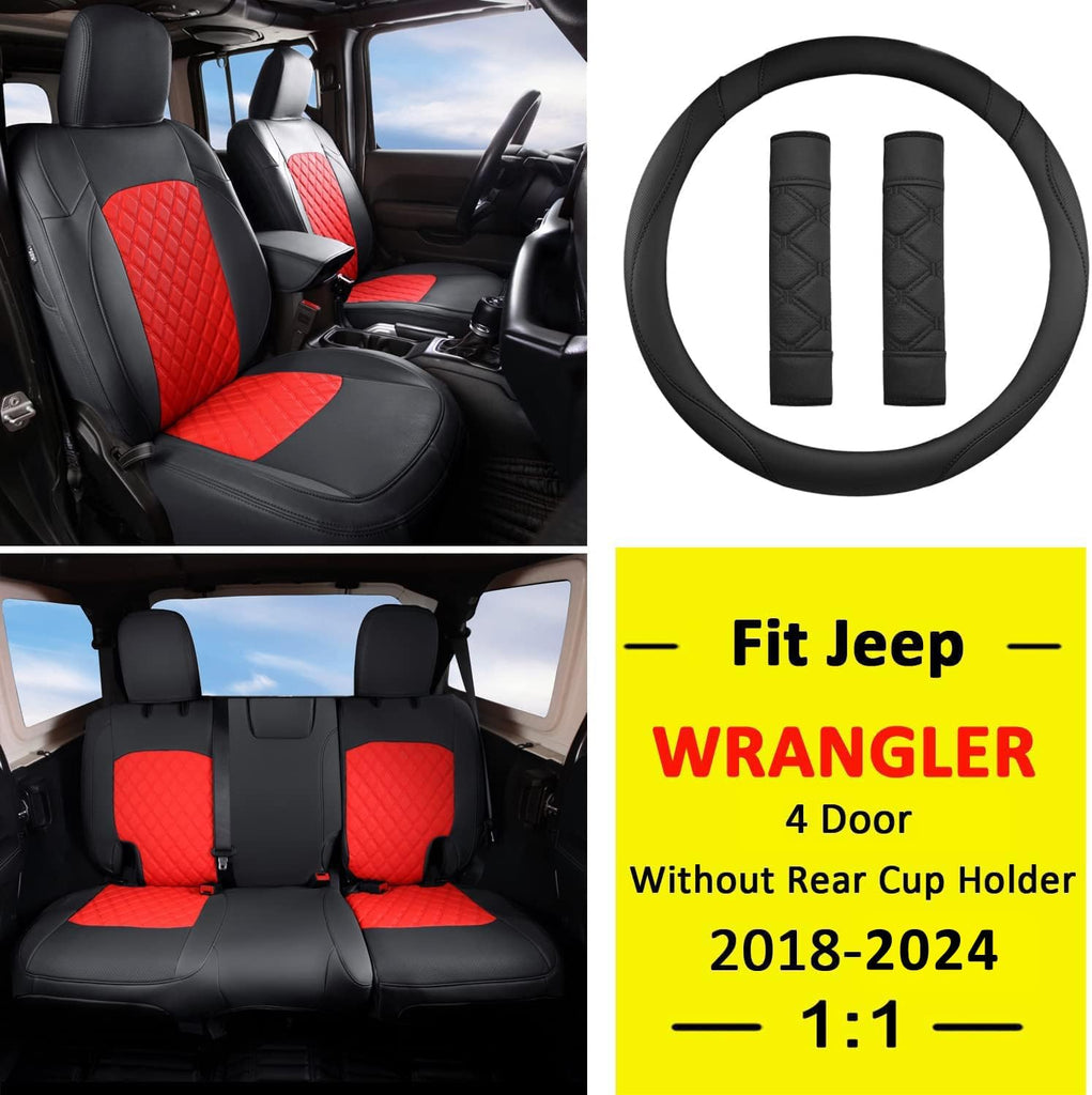 Jeep Wrangler  Seat Covers Custom Fit for 2007-2024 Style #2