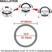 For Toyota Car Steering Wheel Cover Microfiber Leather Anti-Slip Accessories