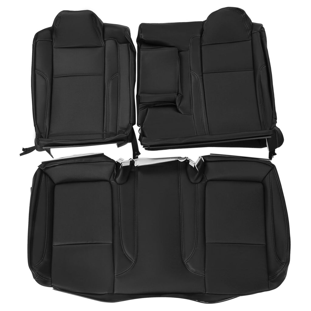 Front Rear Set Leather Seat Covers 18PCS for Dodge Charger Challenger 2015-2021