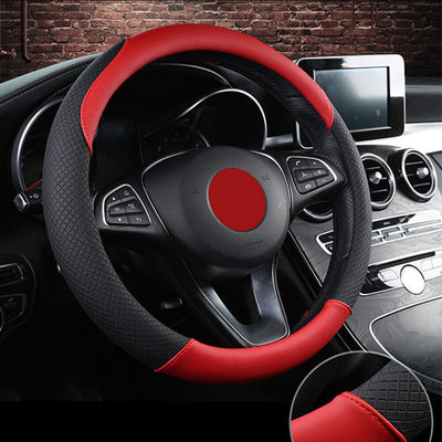 For Toyota Car Steering Wheel Cover Microfiber Leather Anti-Slip Accessories