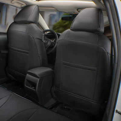 Custom Fit ES 350/ES 250 Car Seat Covers for Lexus ES 350/ES 250 Base,Premium,Luxury 2019 2020 2021 2022 2023 2024 - Full Set,Leather (Black)