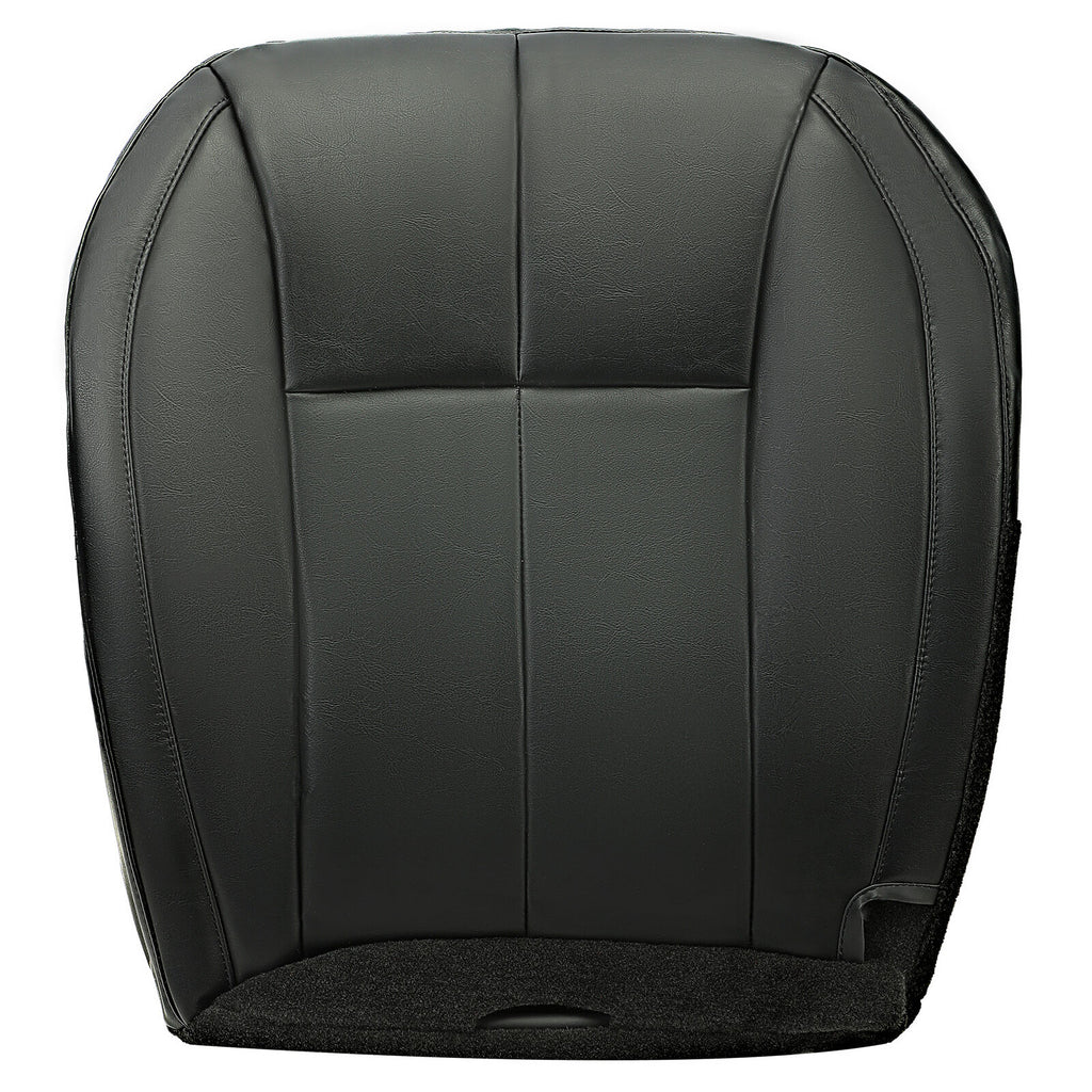 For 2002-04 Jeep Grand Cherokee Driver Bottom Seat Cover Synthetic Leather Black