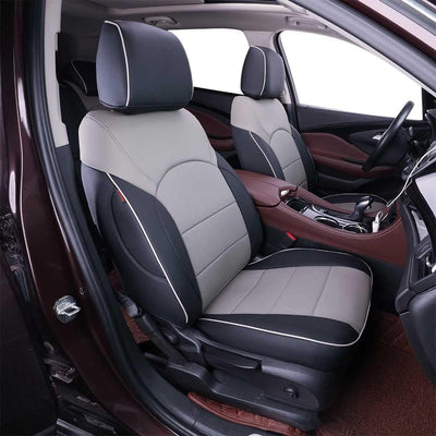 Custom Fit Envision Car Seat Covers for Select Buick Envision 2021 2022 2023 2024- Full Set - Leather (Burgundy)