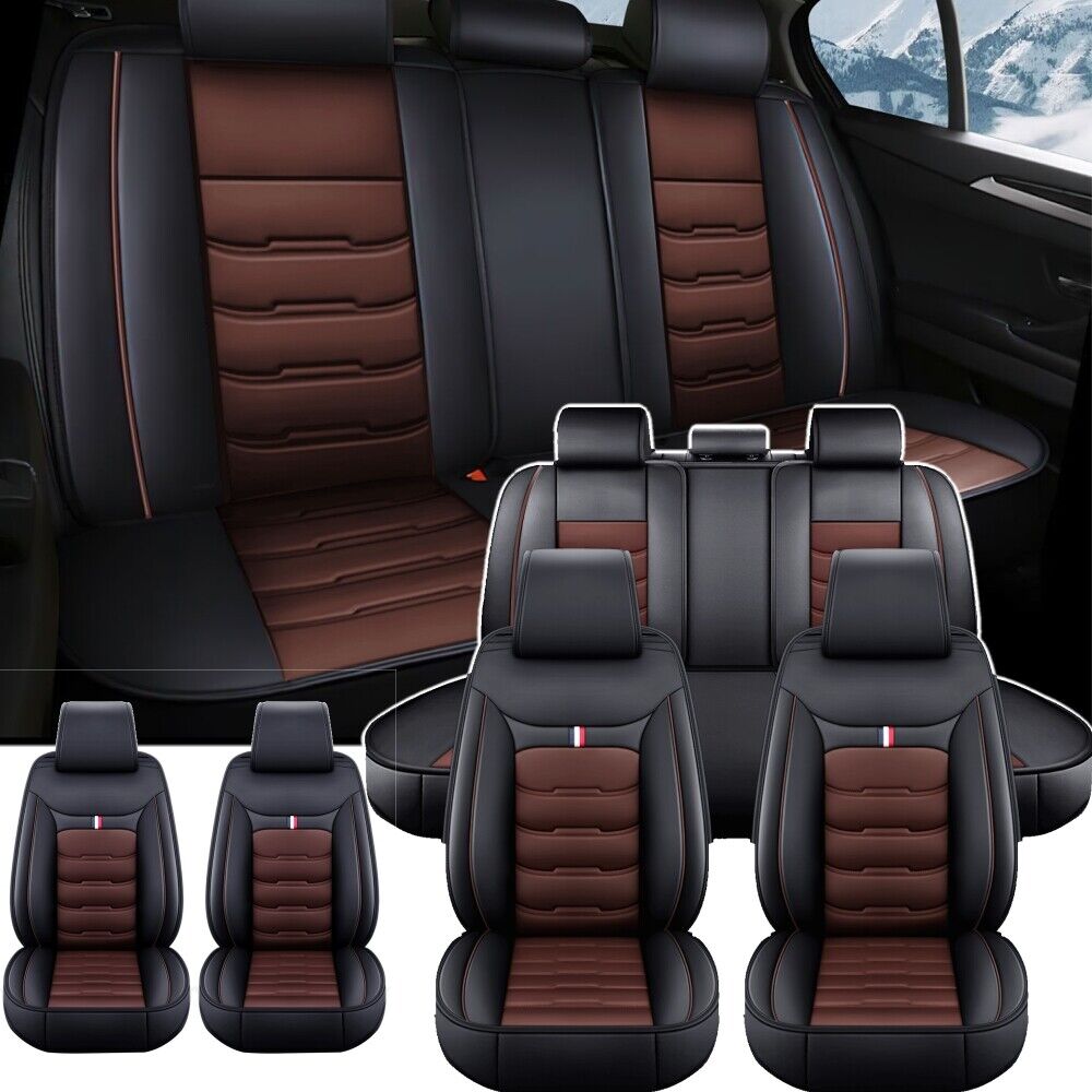 For Ford Car Seat Cover 5 Seat Full Set Leather Waterproof Front Rear Cushion