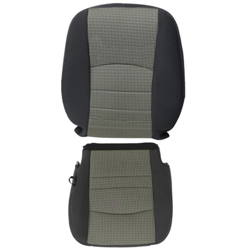 2009 to 2012 FITS for Dodge Ram 1500 2500 3500 SLT Cloth Seat Cover Gray