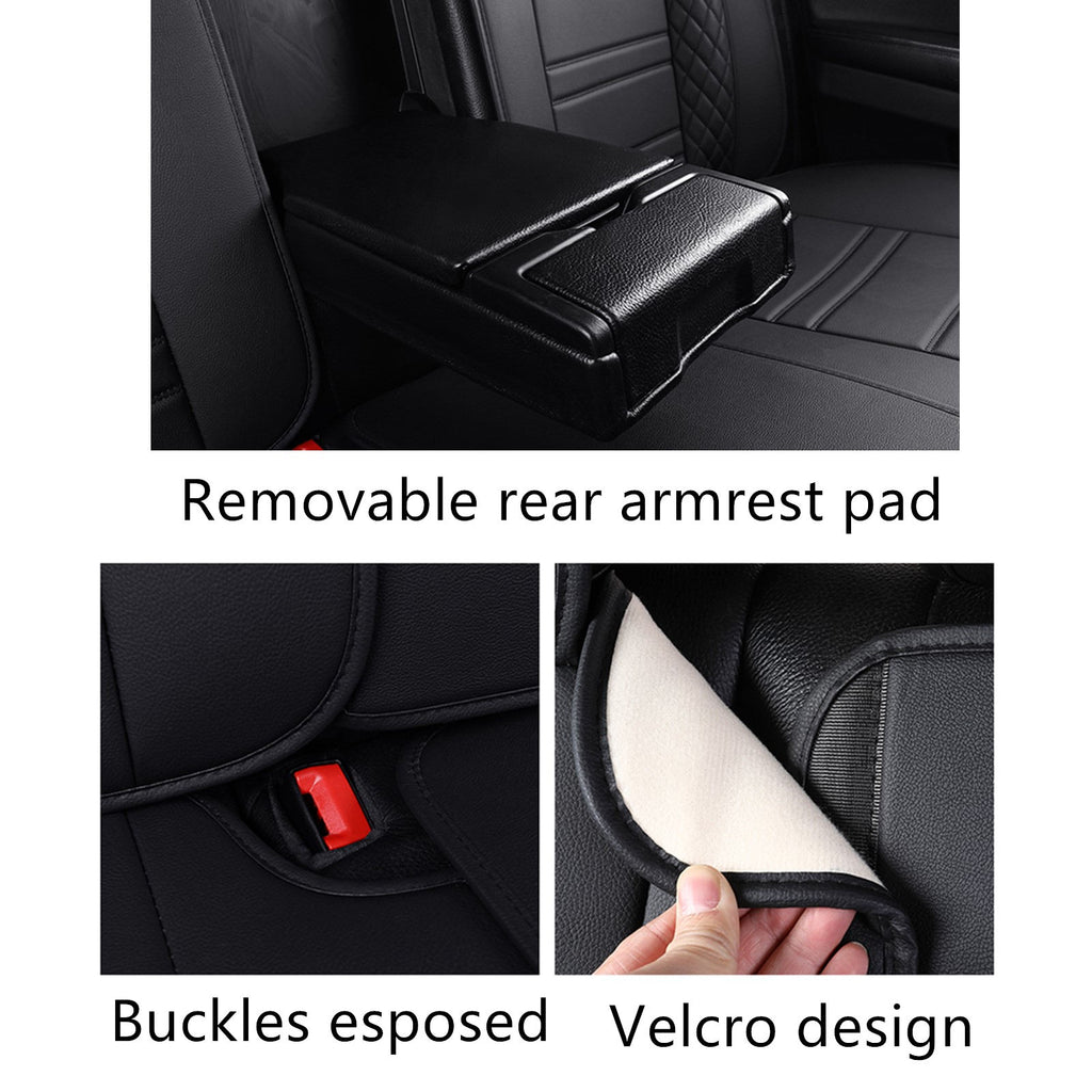 For Lexus Leather Car Seat Covers 5-Seats Front & Rear Full Set Protectors Pad