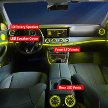 Load image into Gallery viewer, 64 Colors LED Air Vents 3D Rotating Tweeter Speaker for Mercedes Benz W213 E-Class Coupe AMG E43 E53 E250 Interior Ambient Light