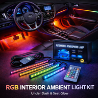 AmbientFlow RGB Car Interior Lights – Under Dash & Seat Kit