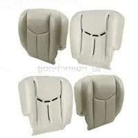 Both Side Bottom Leather Seat Cover Gray & Foam Fits 03-06 Chevy Silverado Tahoe