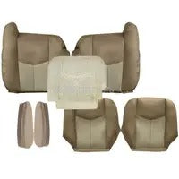 Driver & Passenger Leather Seat Cover & Foam Cushion Tan for 03-06 GMC Yukon XL