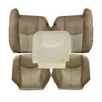 Driver & Passenger Leather Seat Cover & Foam Cushion Tan for 03-06 GMC Yukon XL