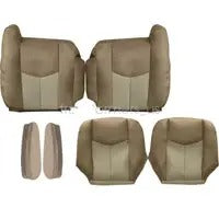 Driver & Passenger Leather Seat Cover & Foam Cushion Tan for 03-06 GMC Yukon XL