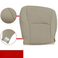 For 08-13 Toyota Highlander Driver Passenger Bottom Perforated Leather Cover Tan