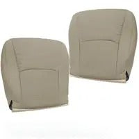 For 08-13 Toyota Highlander Driver Passenger Bottom Perforated Leather Cover Tan