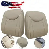 For 2001 2002 2003 2004 2005 2006 Lexus LS430 Front Top Seat Cover Leather Tan