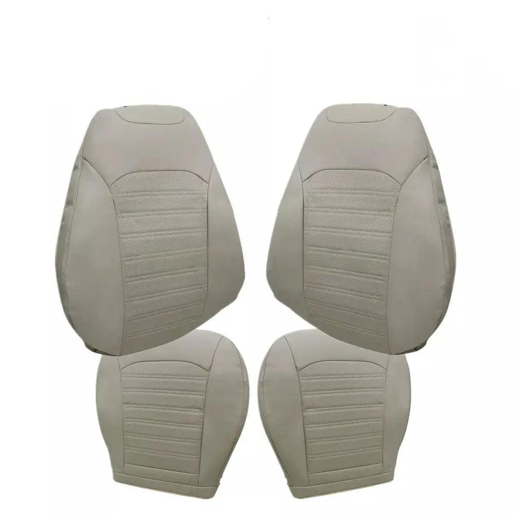 For Ford Fusion 2013-2017 Driver Passenger Bottom Top Leather Seat Cover Tan