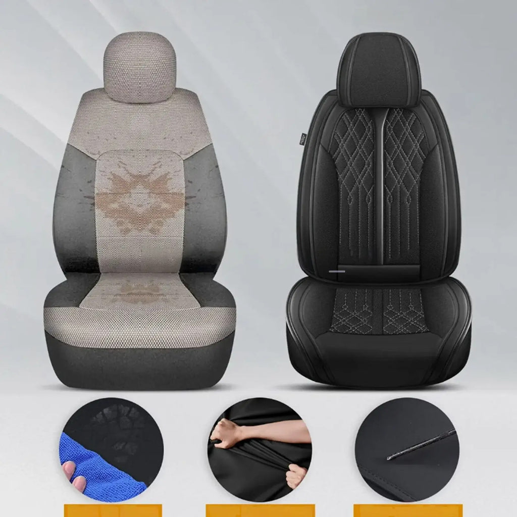 For Mitsubishi Outlander 2003-2024 CAR Seat Cover Full Set Cushion PU Leather