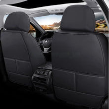 Load image into Gallery viewer, Full Surround Set for 5-Seat Car Seat Covers Faux Leather Cushion Covers Black