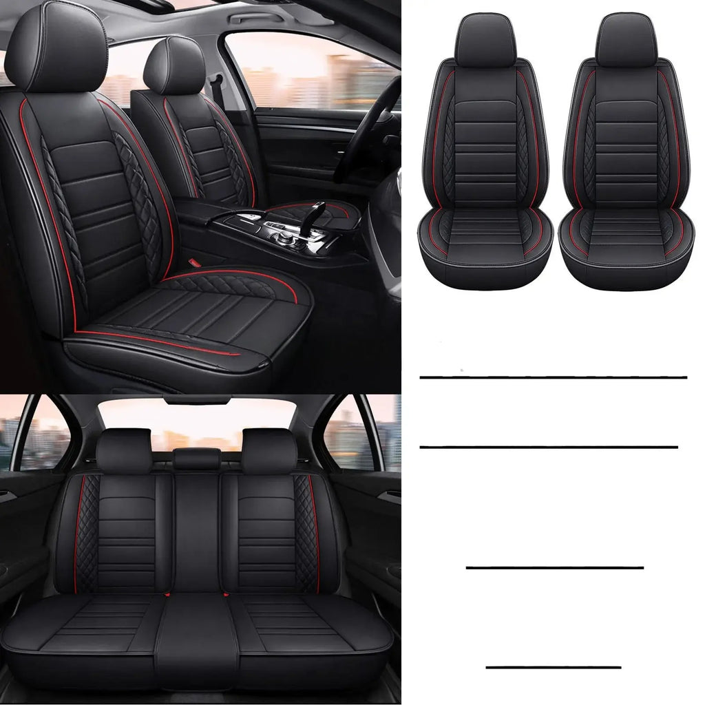 For Lincoln Car Seat Cover 5Seat Full Set Leather Waterproof Front Rear Cushion