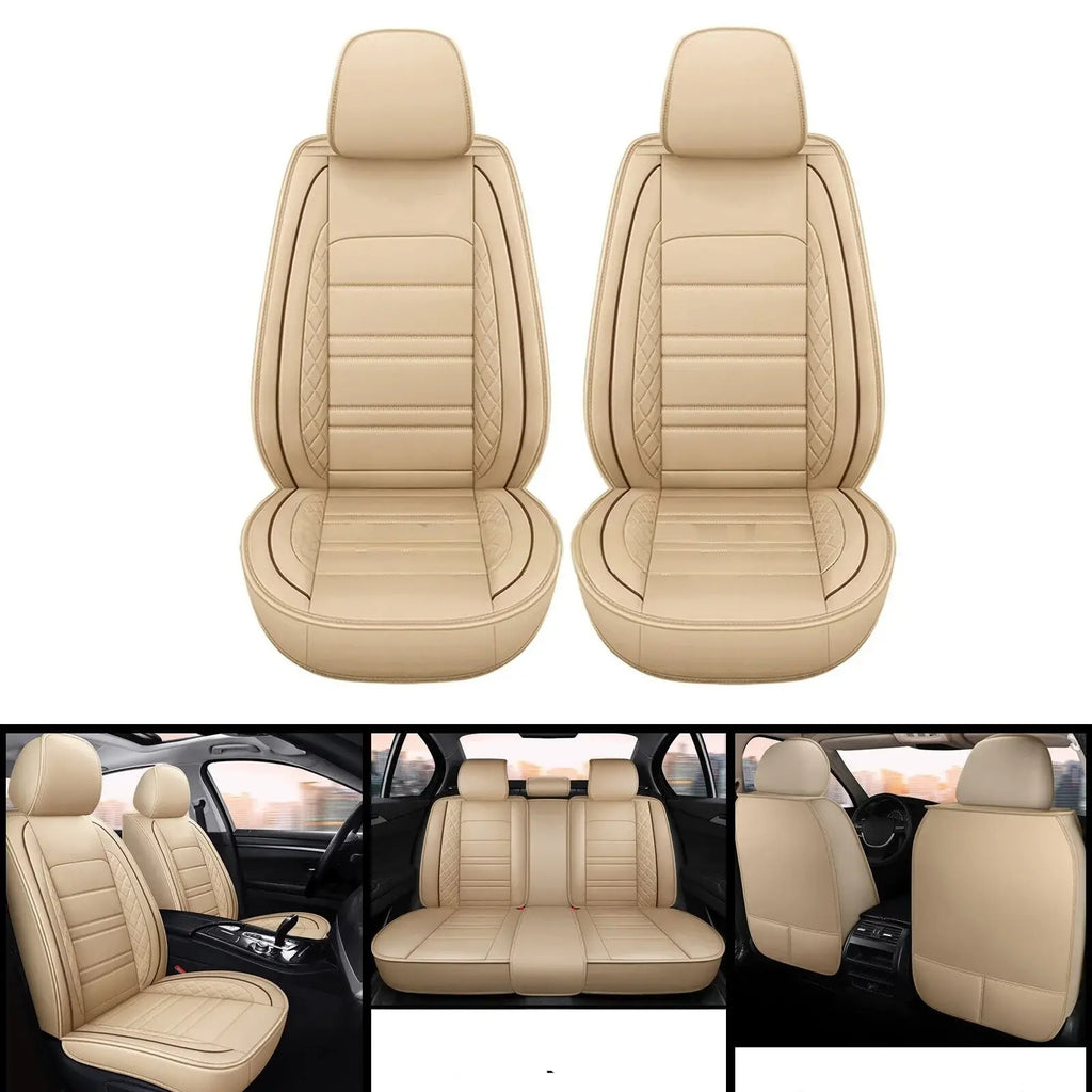 For Lincoln Car Seat Cover 5Seat Full Set Leather Waterproof Front Rear Cushion