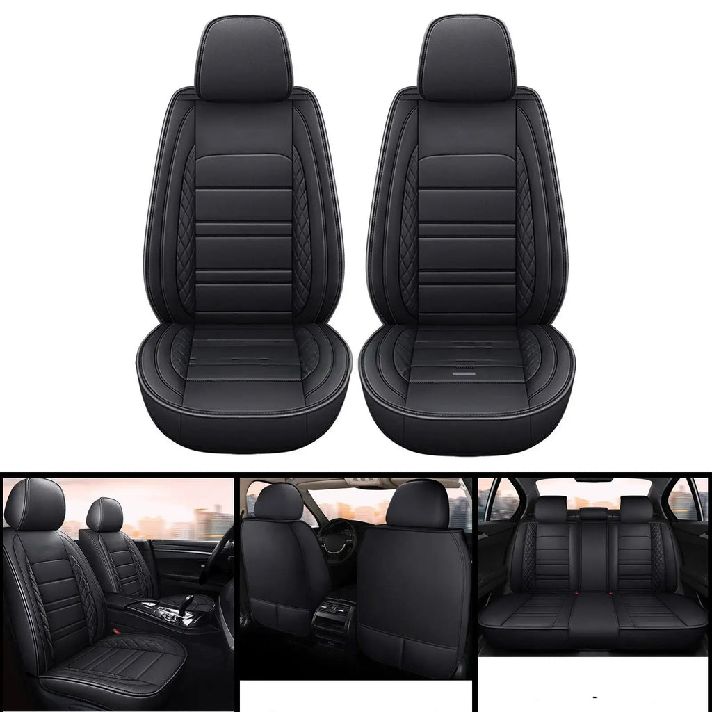 For INFINITI Car Seat Cover 5Seat Full Set Leather Waterproof Front Rear Cushion