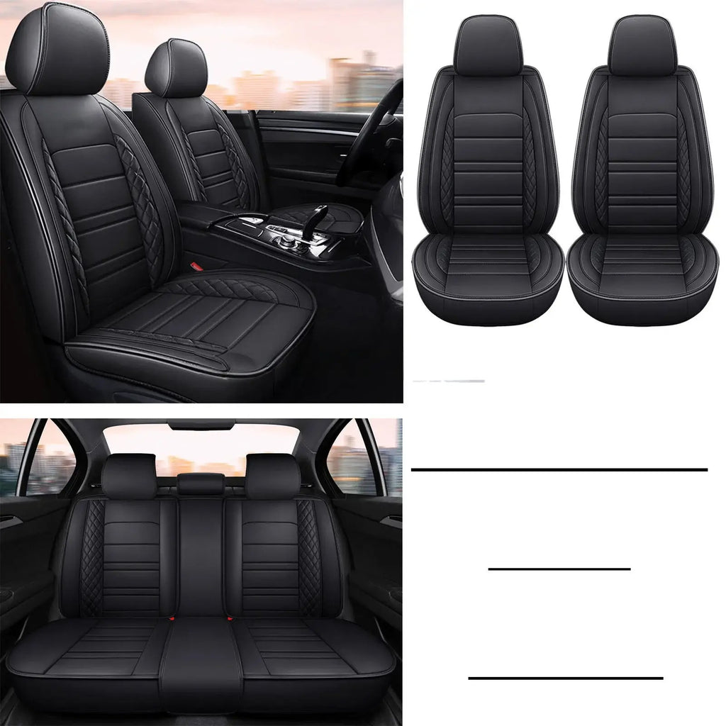 For INFINITI Car Seat Cover 5Seat Full Set Leather Waterproof Front Rear Cushion