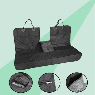 Waterproof Scratchproof Pet Bench Seat Covers Rear Row Back Seat Cover Universal