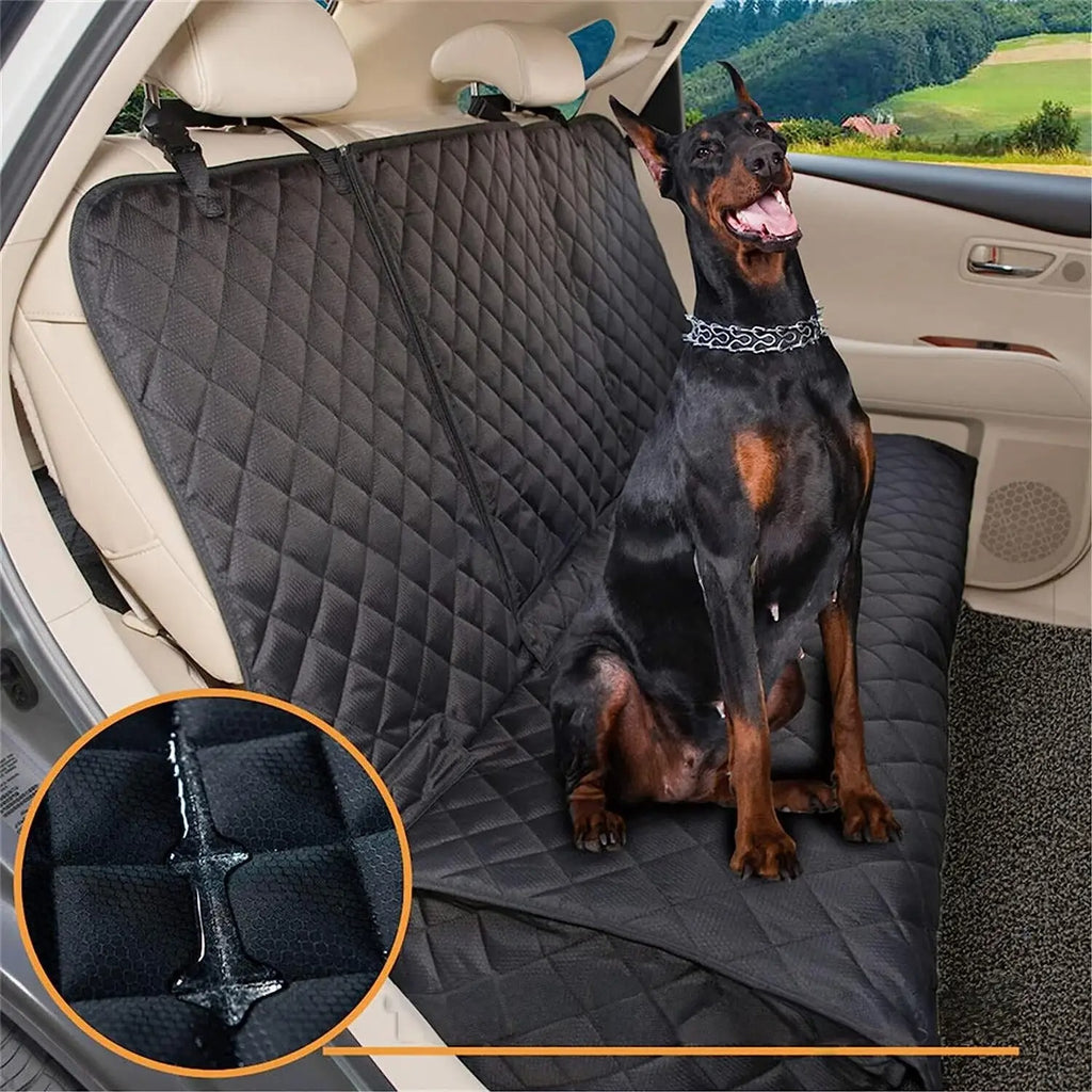 Waterproof Scratchproof Pet Bench Seat Covers Rear Row Back Seat Cover Universal