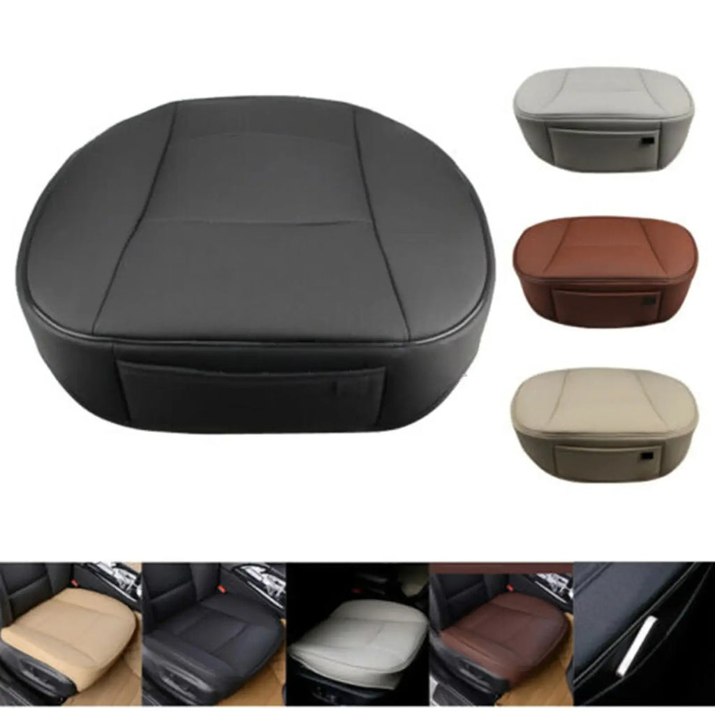 Front Car Seat Cover Full Surround Chair Cushion Mat Pad Auto PU Leather