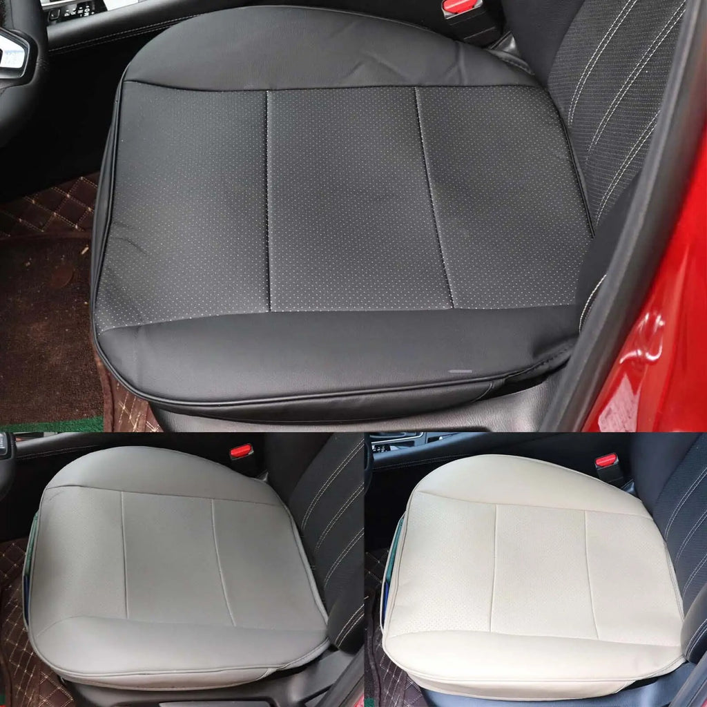 Front Car Seat Cover Full Surround Chair Cushion Mat Pad Auto PU Leather