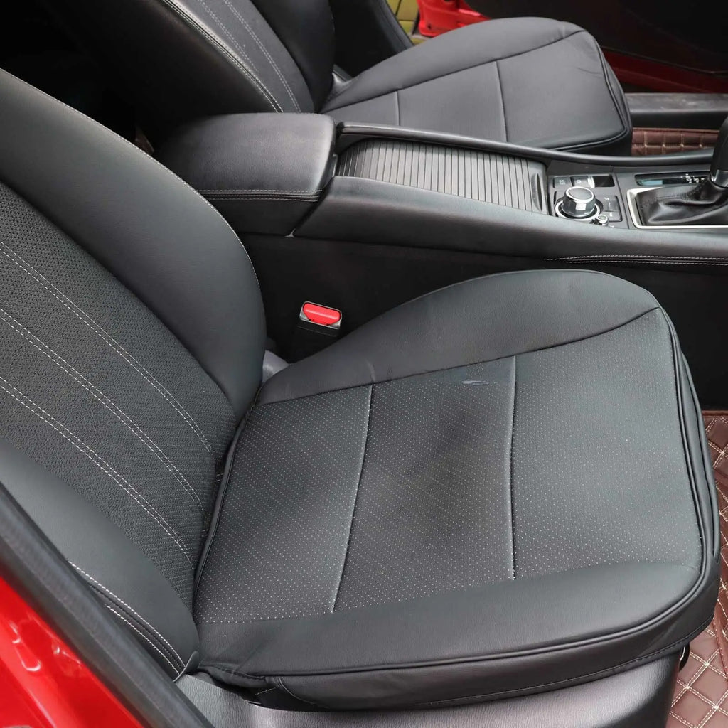 Front Car Seat Cover Full Surround Chair Cushion Mat Pad Auto PU Leather