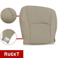 For 08-13 Toyota Highlander Driver Passenger Bottom Perforated Leather Cover Tan
