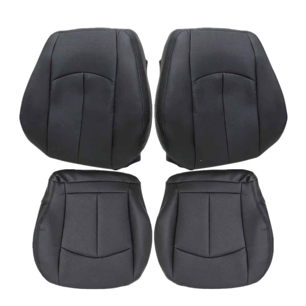 For 2003-2009 Mercedes Benz W211 Driver Passenger Bottom & Top Seat Cover Black