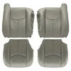 Front Bottom-Top Seat Cover Gray & Foam Cushion for 03-06 Chevy Tahoe GMC Yukon