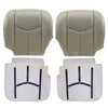 Both Side Bottom Leather Seat Cover Gray & Foam Fits 03-06 Chevy Silverado Tahoe