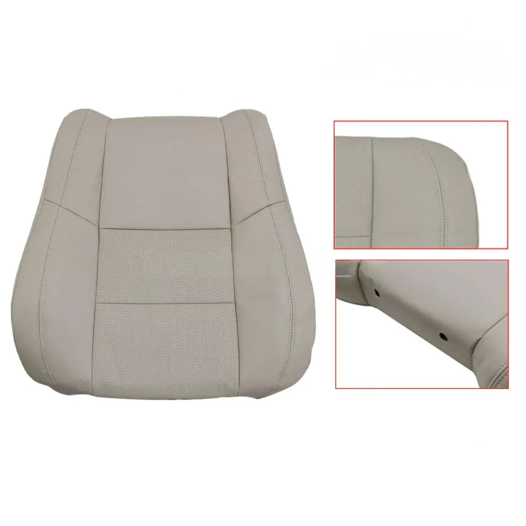 For Dodge Durango 2011-2018 Driver / Passenger Perforated Leather Seat Cover Tan