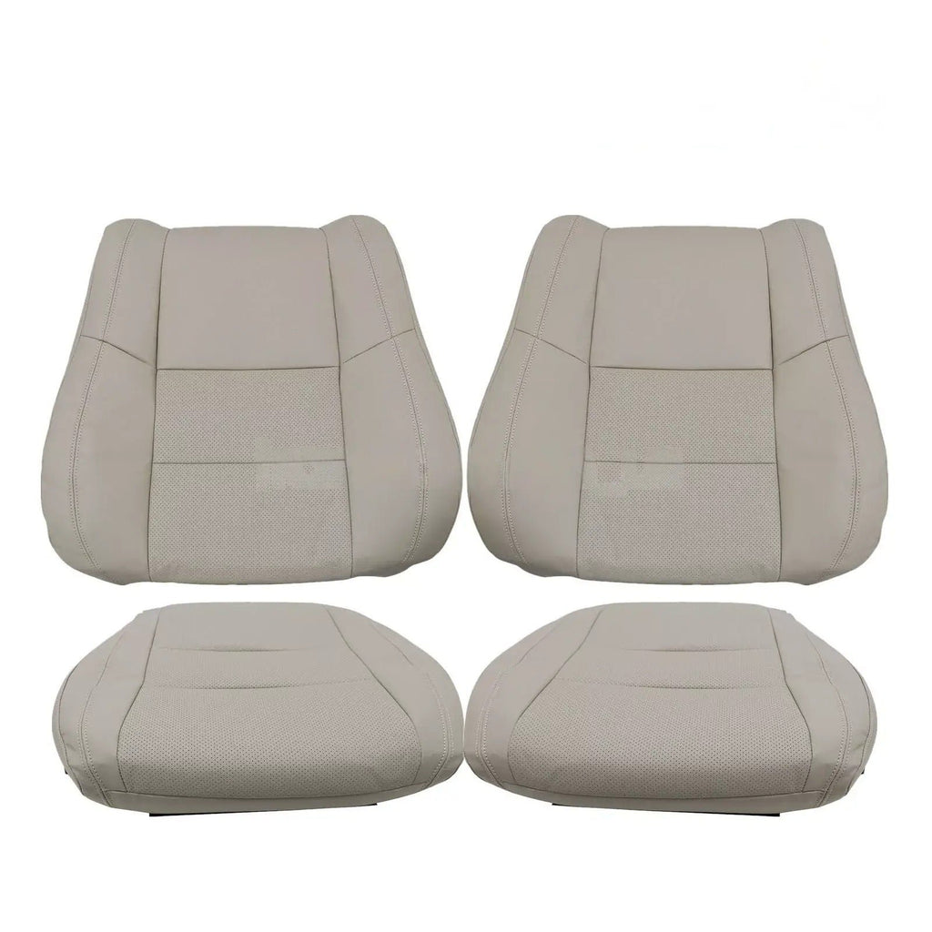 For Dodge Durango 2011-2018 Driver / Passenger Perforated Leather Seat Cover Tan