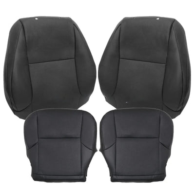 For Lexus GX460 2010-2017Seat Cover Driver & Passenger Bottom & Top Black 4PCS