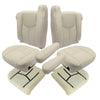 Front Leather Seat Cover & Foam Pad Tan for 2003-2006 Chevy Suburban 1500 2500