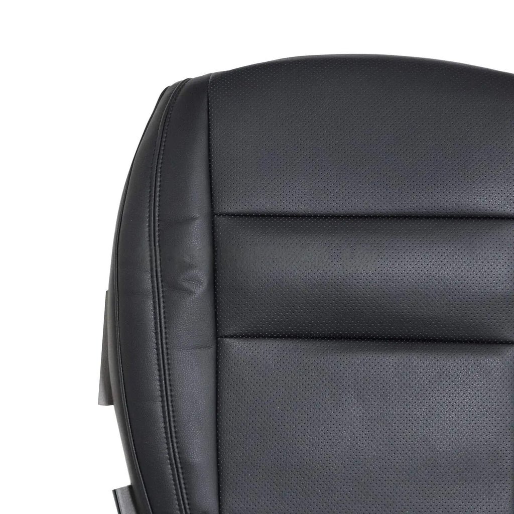 For 2011-2018 Dodge Durango Driver & Passenger Bottom Leather Seat Cover Black