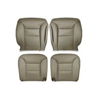 For 1995-1999 Chevy Suburban GMC Yukon Bottom & Top Leather Seat Cover Tan 4PCS