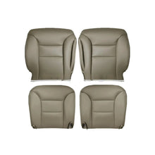 Load image into Gallery viewer, For 1995-1999 Chevy Suburban GMC Yukon Bottom &amp; Top Leather Seat Cover Tan 4PCS