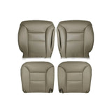 For 1995-1999 Chevy Suburban GMC Yukon Bottom & Top Leather Seat Cover Tan 4PCS