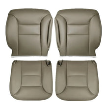 Load image into Gallery viewer, For 1995-1999 Chevy Suburban GMC Yukon Bottom &amp; Top Leather Seat Cover Tan 4PCS