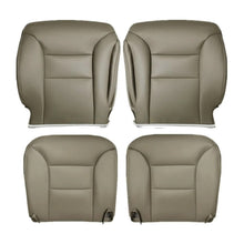 Load image into Gallery viewer, For 1995-1999 Chevy Suburban GMC Yukon Bottom &amp; Top Leather Seat Cover Tan 4PCS