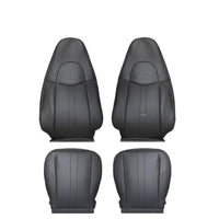 Driver & Passenger Leather Seat Cover Dark Gray for 2003-2014 Chevy Express 4PCS