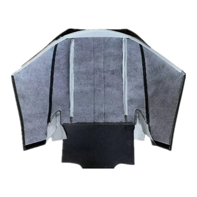 Driver & Passenger Leather Seat Cover Dark Gray for 2003-2014 Chevy Express 4PCS