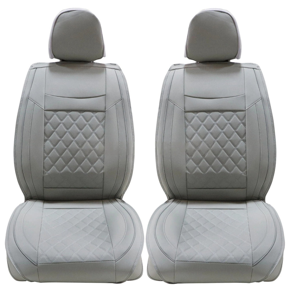 For Honda CR-V Full Set Gray PU Leather Car 5 Seat Covers Cushion Protector