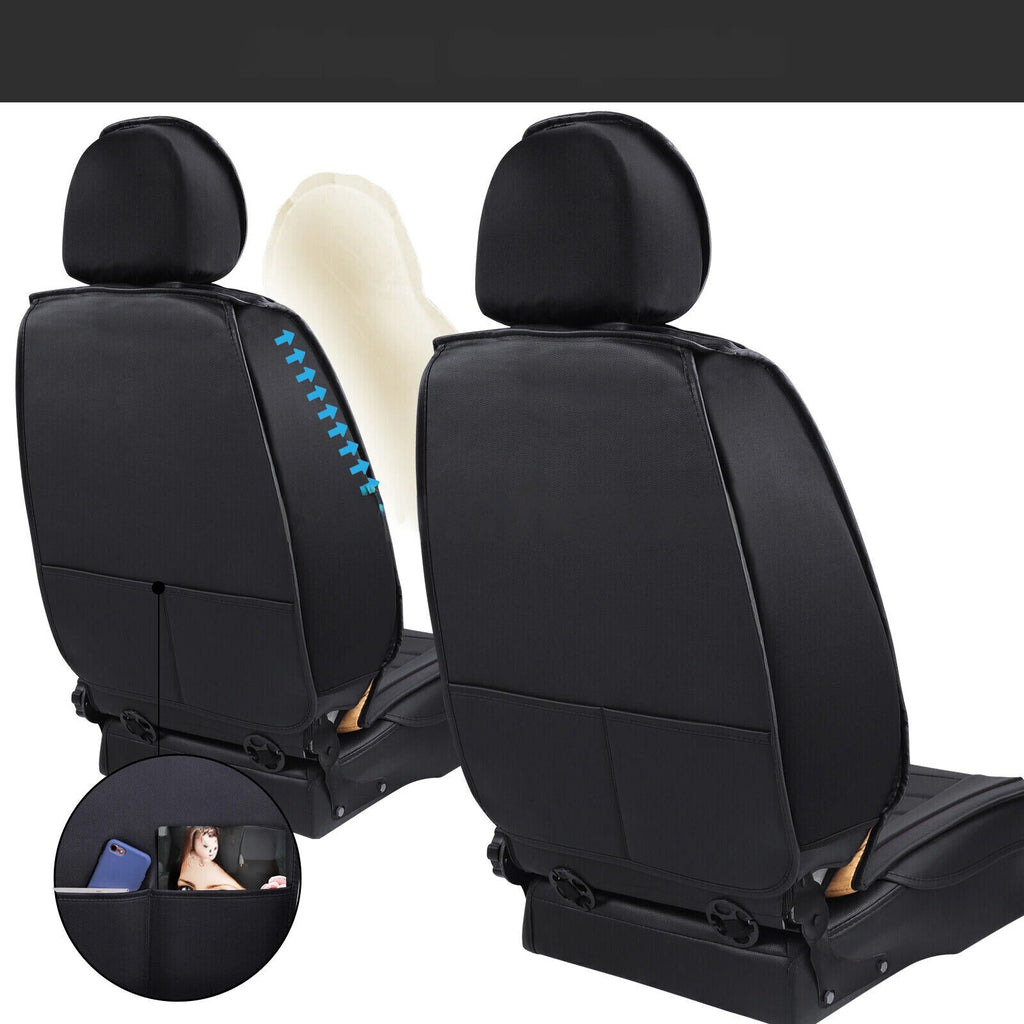 PU Leather Front & Rear Seat Cover Cushion Protector Full Surround for Nissan